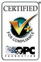 OPC logo Certified for Compliance