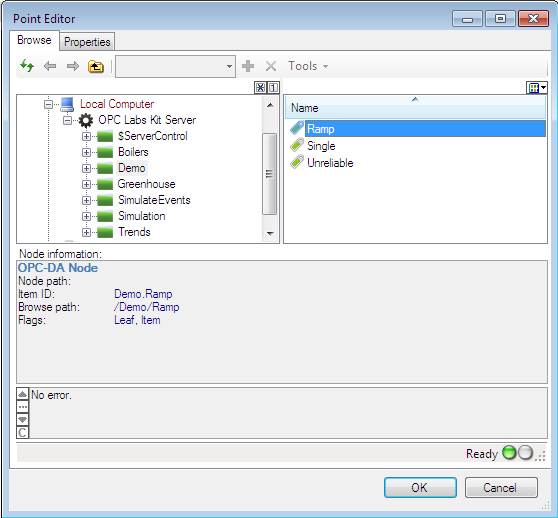 Screenshot - Point Editor dialog